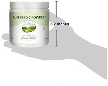 Maxi Health Buffered Vitamin C Powder - High Potency - 800 mg -4 oz