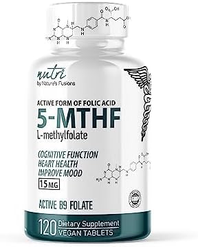 Nutri 5-MTHF L Methylfolate 15MG 120 Vegan Tablets