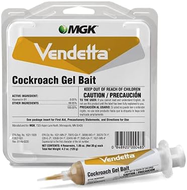 Vendetta Roach Gel Bait Insecticide - 4 Tubes x 30gms