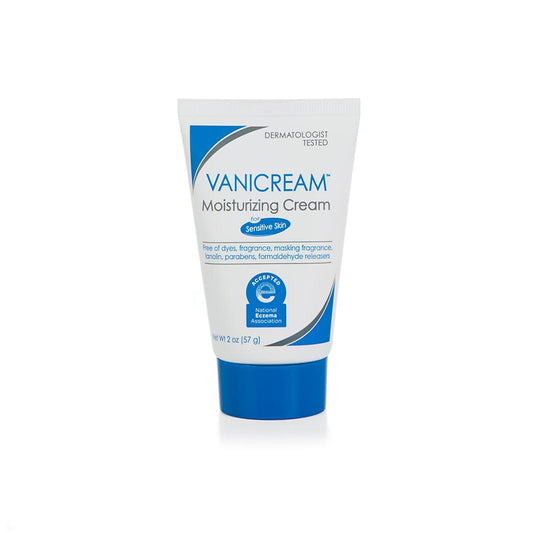 Vanicream Moisturizing Skin Cream Tube for Sensitive Skin, Soothes Red