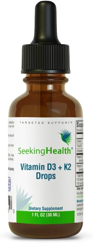 Seeking Health Vitamin D3 + K2 Drops - 1 oz