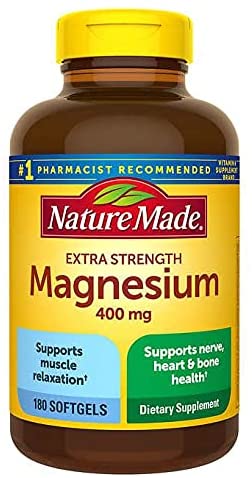 Nature Made Magnesium, 400 mg, Extra Strength, 180 Softgels