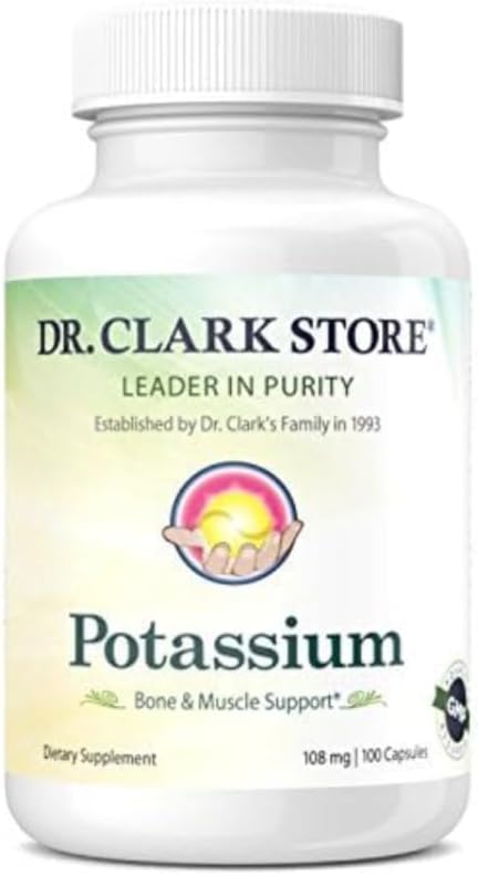 Dr. Clark Store Potassium – 85mg, 100 Capsules