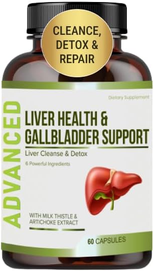 Liver Cleanse Detox & Repair and Gallbladder Supplements - 60 capsules