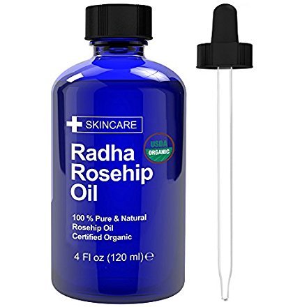 Radha Beauty USDA Certified Organic Rosehip Oil (4 oz)