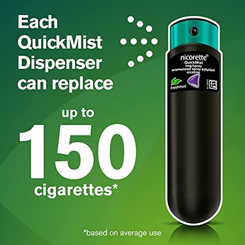 Nicorette Quickmist Mouthspray Duo Pack Cool Berry 1 mg (Stop Smoking Aid)