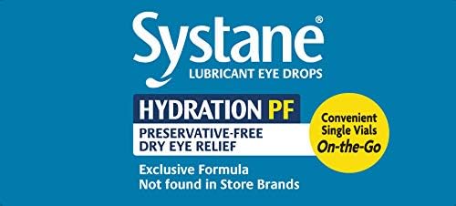 Alcon Hydration Preservative-Free Lubricant Eye Drops, Transparent, 0.7 ml, 30 Count