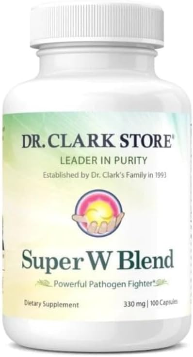 Dr Clark Wormwood Super W Blend 330 mg, 100 Gelatin Capsules