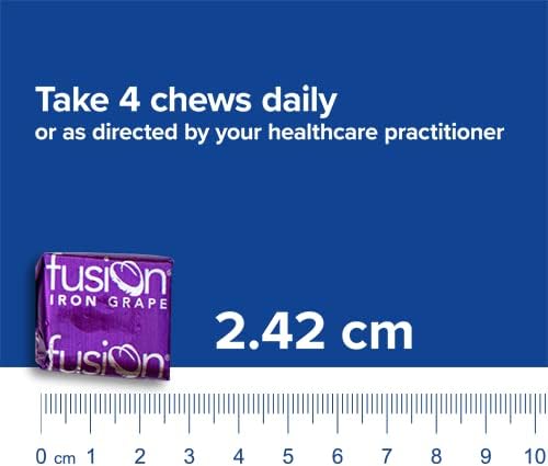 Bariatric Fusion Iron Soft Chew with Vitamin C Grape Flavored - 60 Count