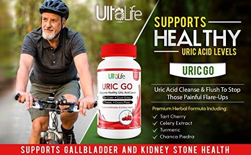 URIC GO Uric Acid Cleanse Support Supplement for G.O.U.T - 60 Capsules