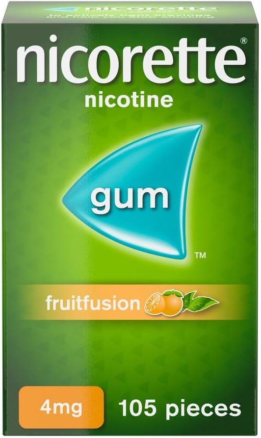 Nicorette Fruitfusion Gum Nicotine 105 Piece, 4 mg