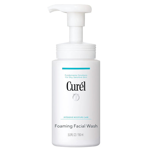 Curel Japanese Skin Care Foaming Daily Face Wash for Sensitive Skin, 5 Oz