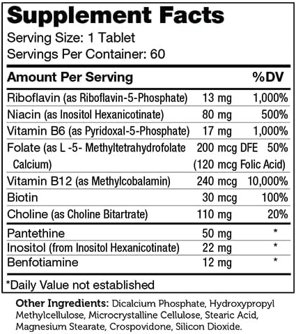 Zahler B Complex, Vitamin B Complex  - 60 Tablets