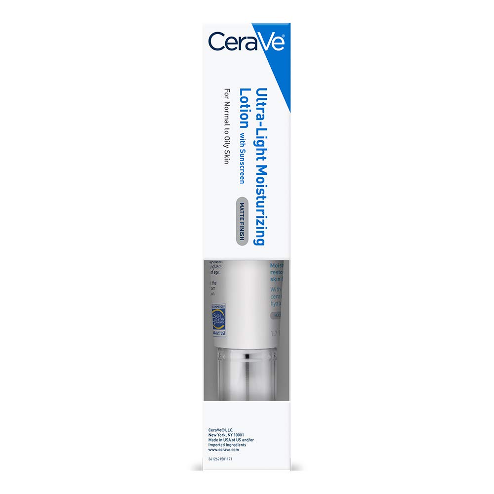 CeraVe Moisturizing Lotion Sunscreen and Face Moisturizer with Hyaluronic acid