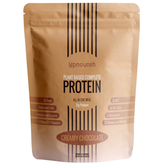 UpNourish Chocolate Vegan Protein Powder, Meal Replacement Shake