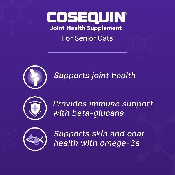 Nutramax Laboratories Cosequin Senior Joint Health Supplement for Cats, 60 Sprinkle Capsules