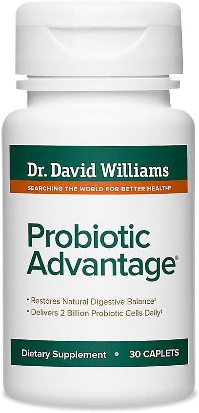 Dr. David Williams' Probiotic Advantage Supplement 30 Caplets