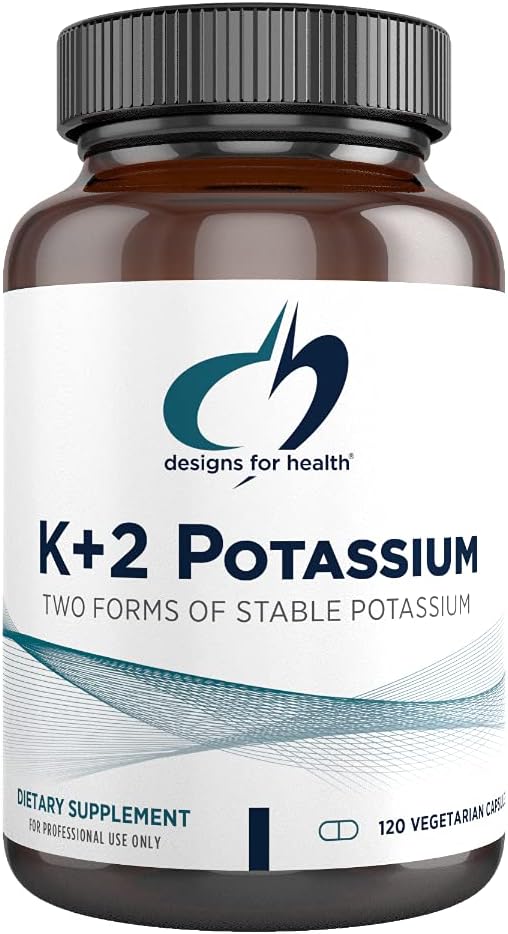 Designs for Health K+2 Potassium - 300mg 120 Capsules