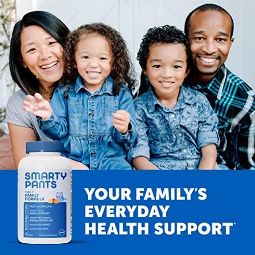 SmartyPants Daily Family Multivitamin Gummy: Vitamin C, Vitamin D3, & Zinc for Immunity 200 count