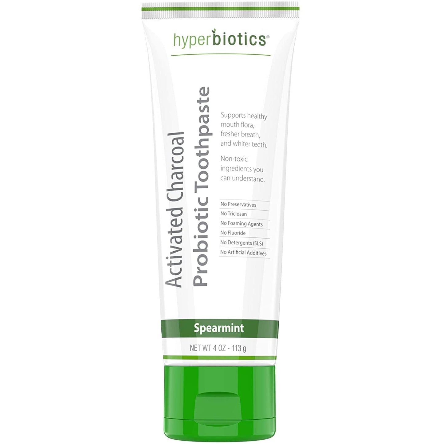 Hyperbiotics Activated Charcoal Probiotic Toothpaste   1 Tube, 4oz