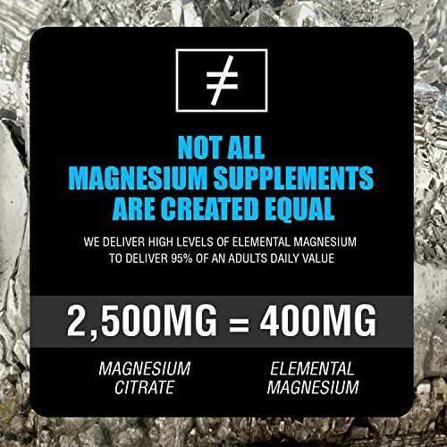 Magnesium Citrate 400 mg - High Potency Elemental 120 Tablets