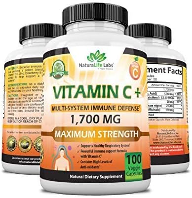 NaturaLife Labs A Higher Standard Vitamin C 100 Veggie Capsules