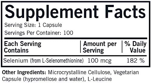 Kirkman Selenium 100 mcg Capsules - Hypo - 100 ct.