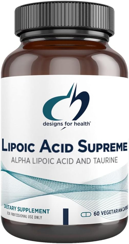 Designs for Health Lipoic Acid Supreme - 300mg Alpha Lipoic Acid with Taurine  60 Capsules