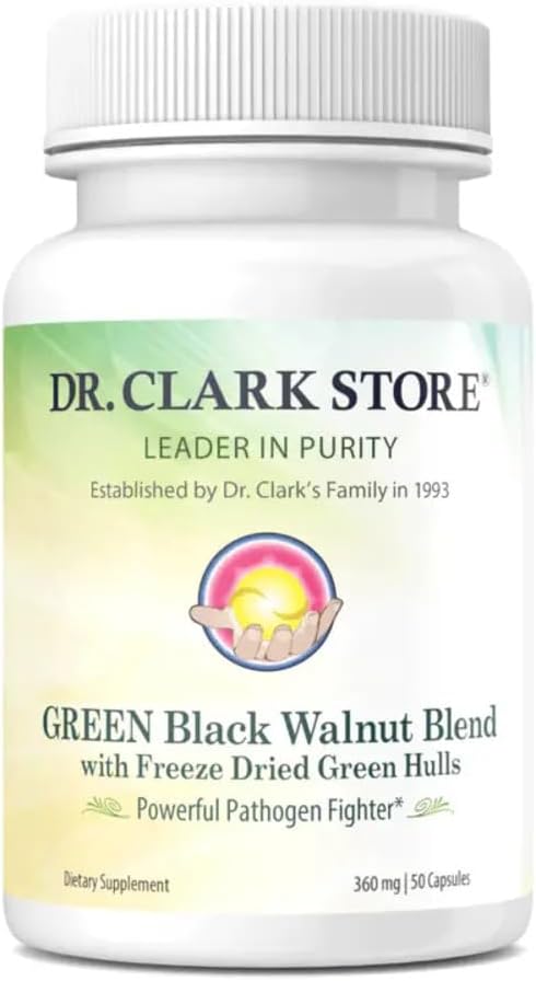 Dr Clark Green Black Walnut Blend - 360mg, 50 Gelatin Capsules