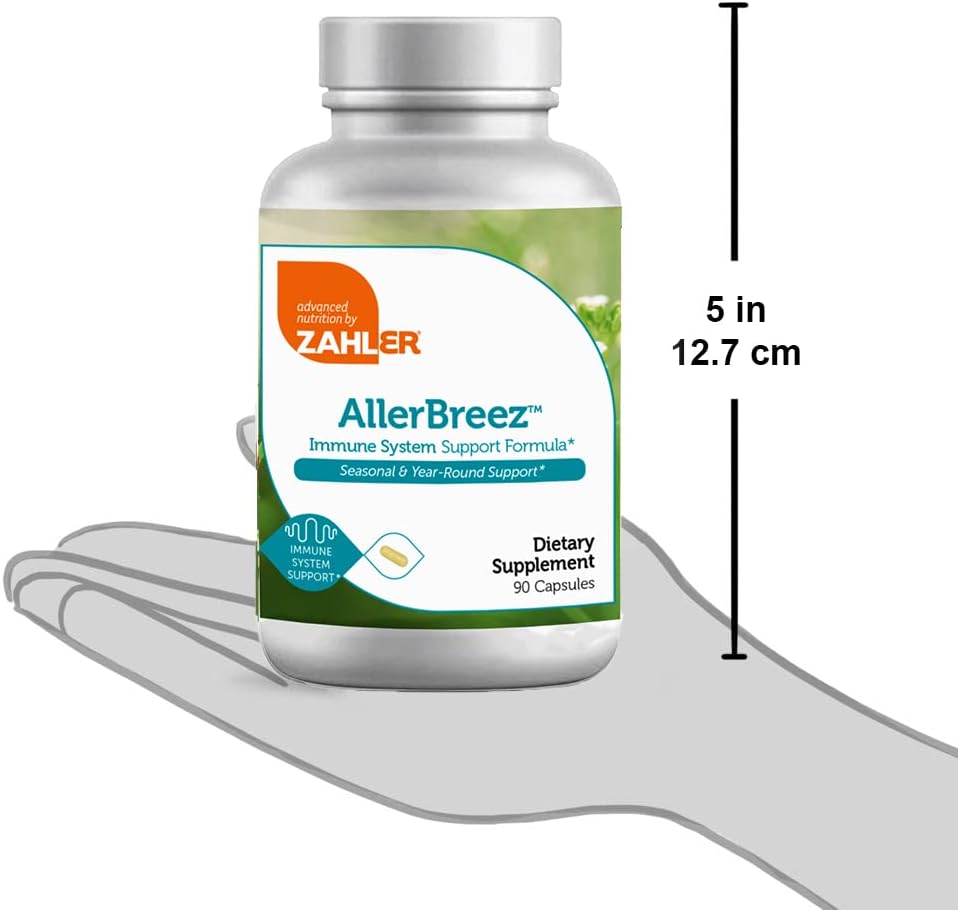 Zahler AllerBreez, Advanced Formula for Allergy Relief, 90 Capsules