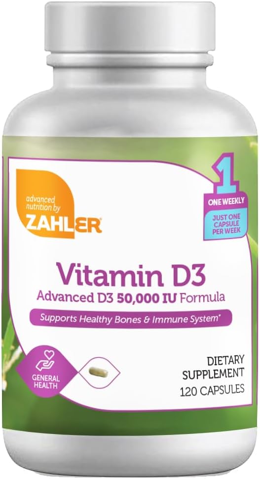 Zahler - Advanced Vitamin D3 50000 IU Softgels (120 Count)