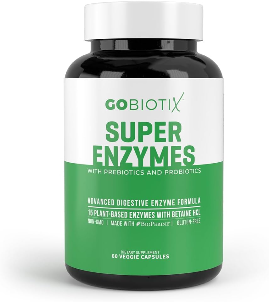 Super Enzymes  - Digestive with Prebiotics and Probiotics 60 Capsules