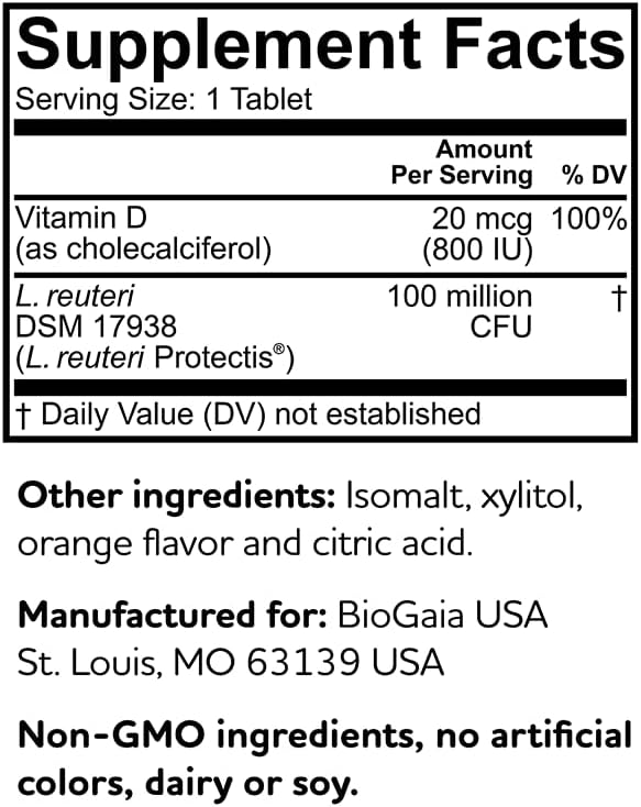 BioGaia Protectis Immune Active Kids Probiotic 30 count