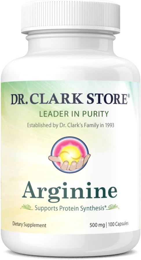 Dr. Clark Arginine, 500mg, 100 Capsules Gelatin