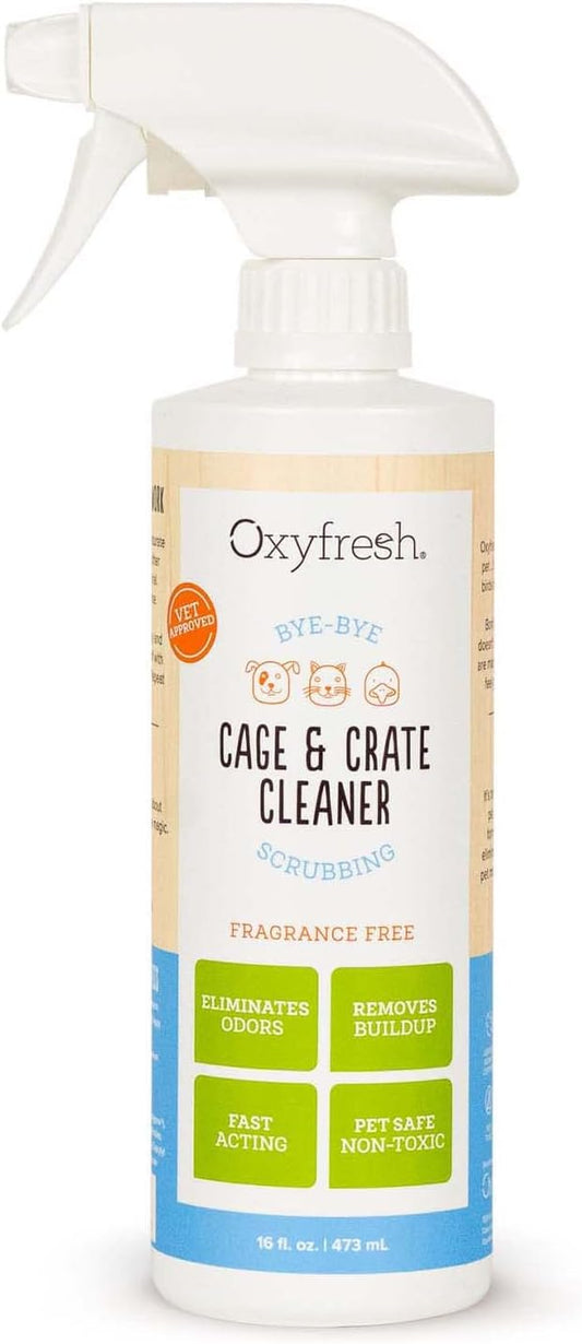 Oxyfresh Premium Crate & Cage Cleaner Professional Dog Crate & Small Animal & Bird