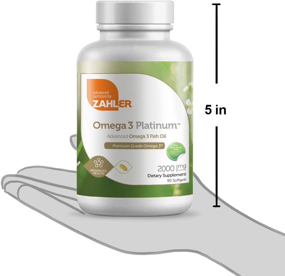 New and Improved! Zahler Omega 3, Advanced Omega 3 Fish Oil 90 Softgels