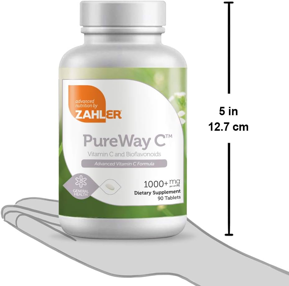 Zahler Pureway C 1000mg, Advanced Vitamin C Supplement - 90 Tablets