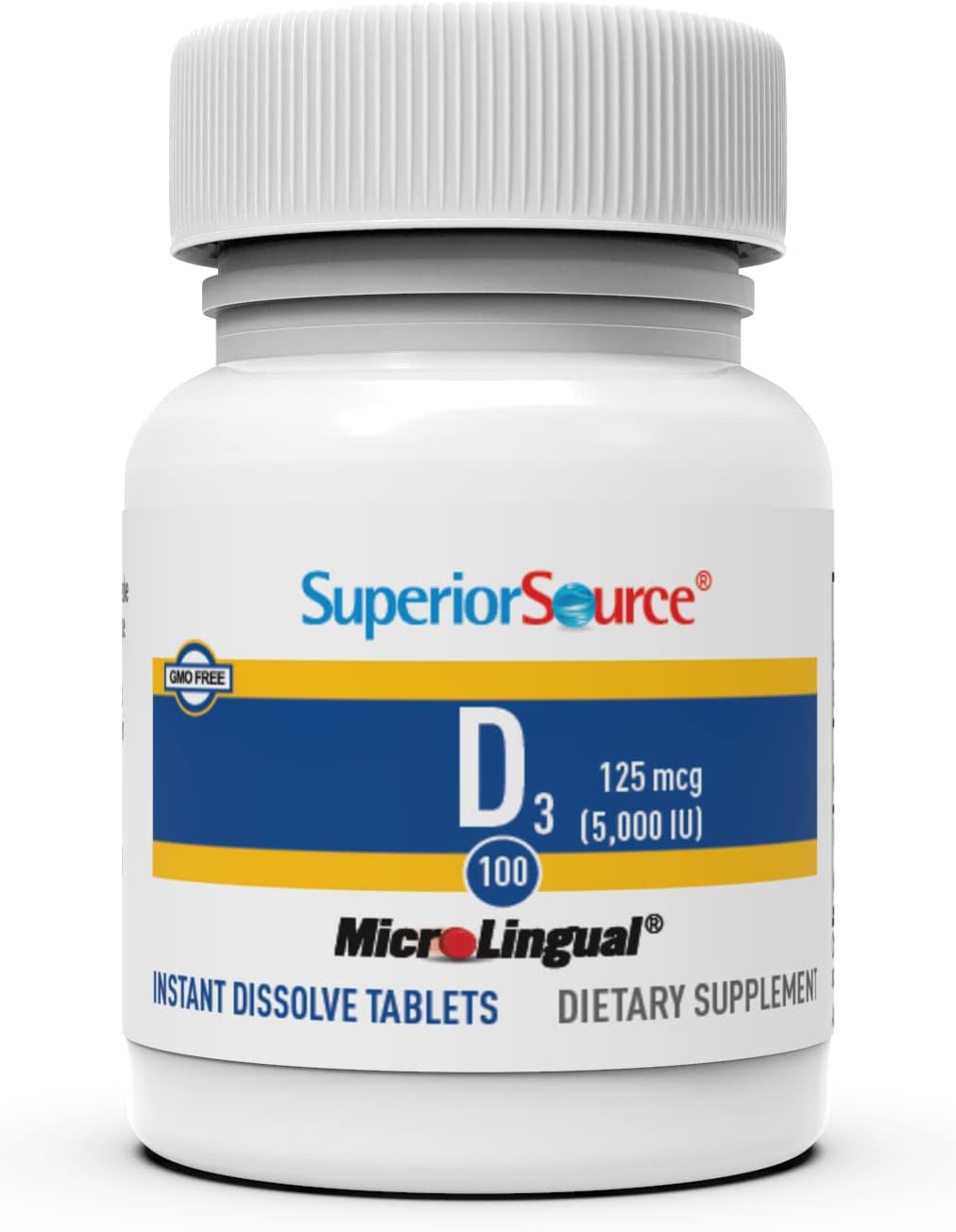 Superior Source Extra Strength Vitamin D3 5,000 IU Tablet, 100 Count