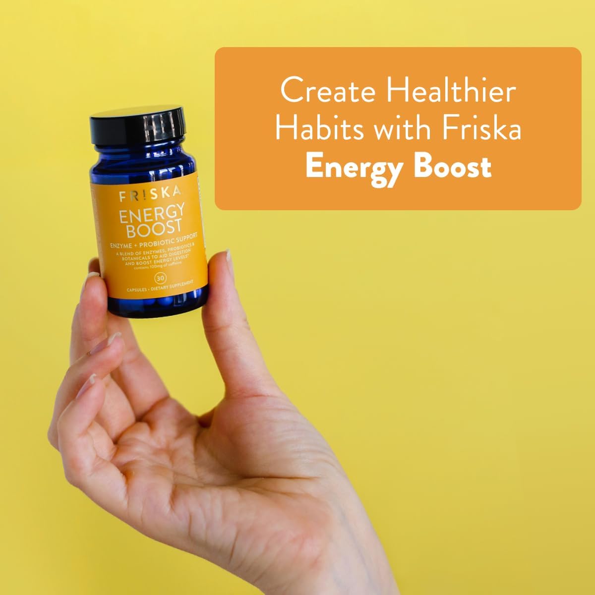 FRISKA Energy Boost Enzyme and Probiotics 30 Capsules