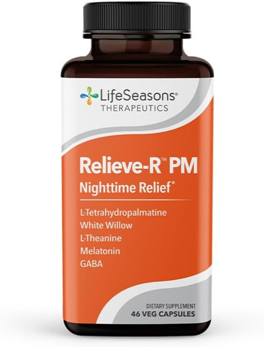 LifeSeasons - Relieve-R PM - Eases Nighttime Aches & Discomfort -46 Capsules