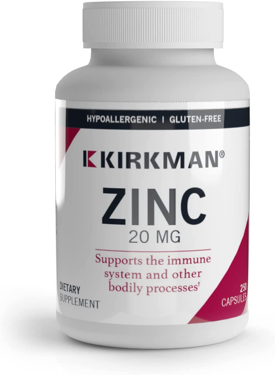 Kirkman - Zinc 20mg - 250 Capsules