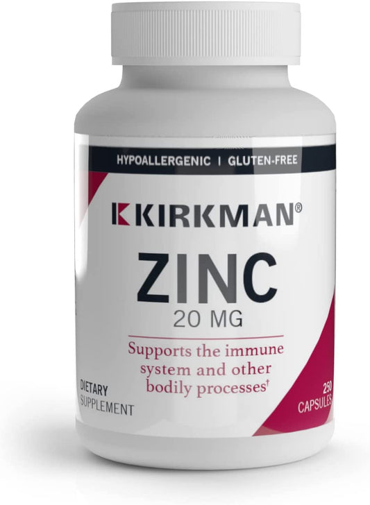 Kirkman - Zinc 20mg - 250 Capsules