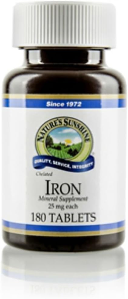 Nature's Sunshine Iron-Chelated 25mg, 180 Tablets