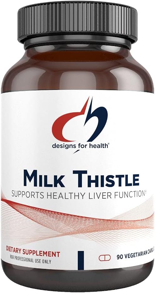 Designs foHealth Milk Thistle Extract - Highly Standardized to 80%Silymarin from Milk Thistle Seed - 90 Capsules