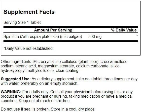 Swanson Spirulina Antioxidant Support,  180 Tabs