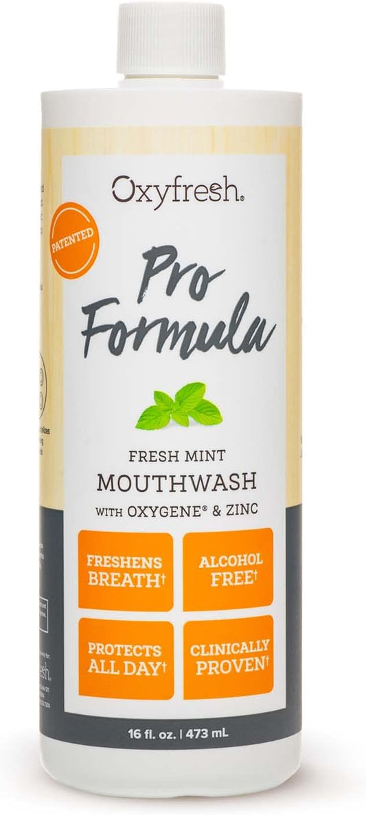 Premium Oxyfresh Pro Formula Fresh Mint Mouthwash – 16oz