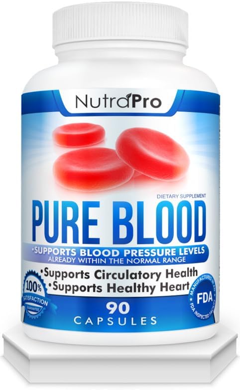 NutraPro Blood Pressure Supplements –90 Capsules.