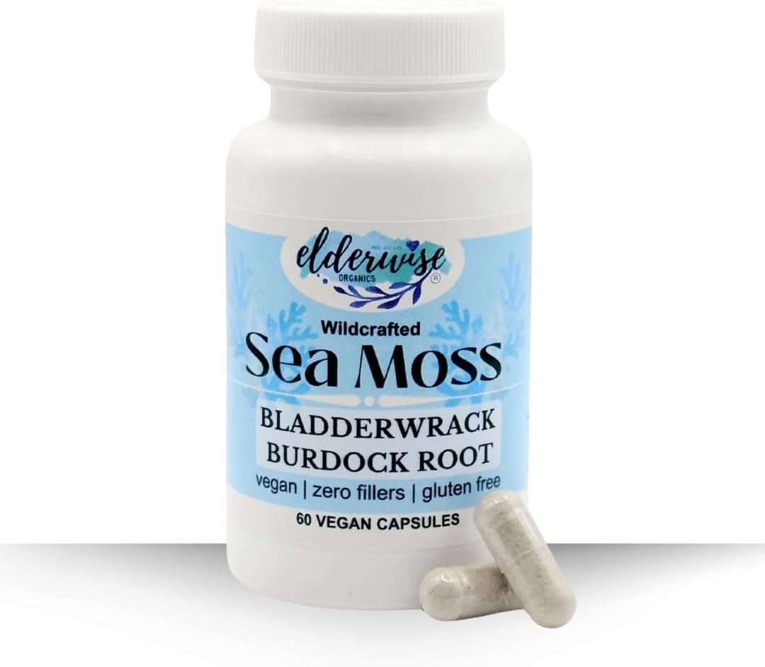 Elderwise Organics Sea Moss Capsules -  60 Vegan Capsules