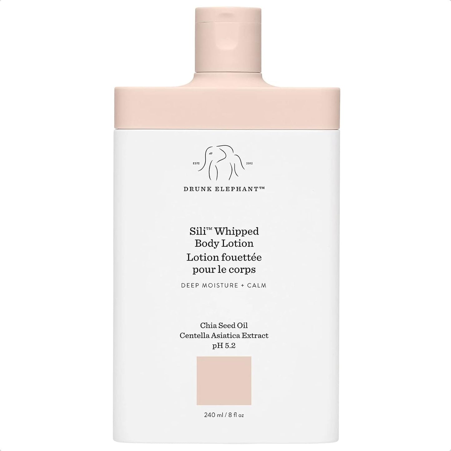 Drunk Elephant Sili Whipped Body Lotion. Deeply Moisturizes, Replenishes, and Soothes 8 Fl Oz