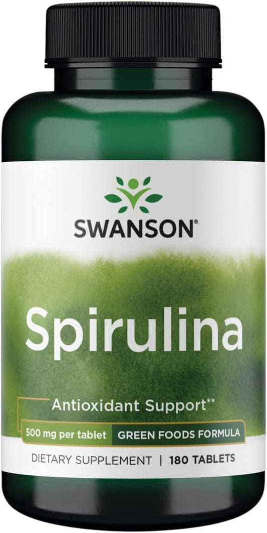 Swanson Spirulina Antioxidant Support,  180 Tabs